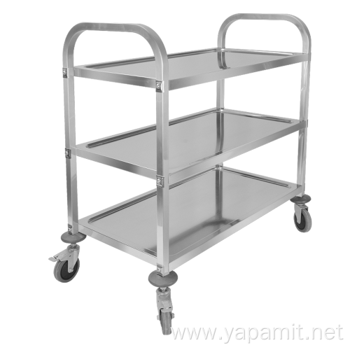 Stainless Steel Three Layers Dining Trolley